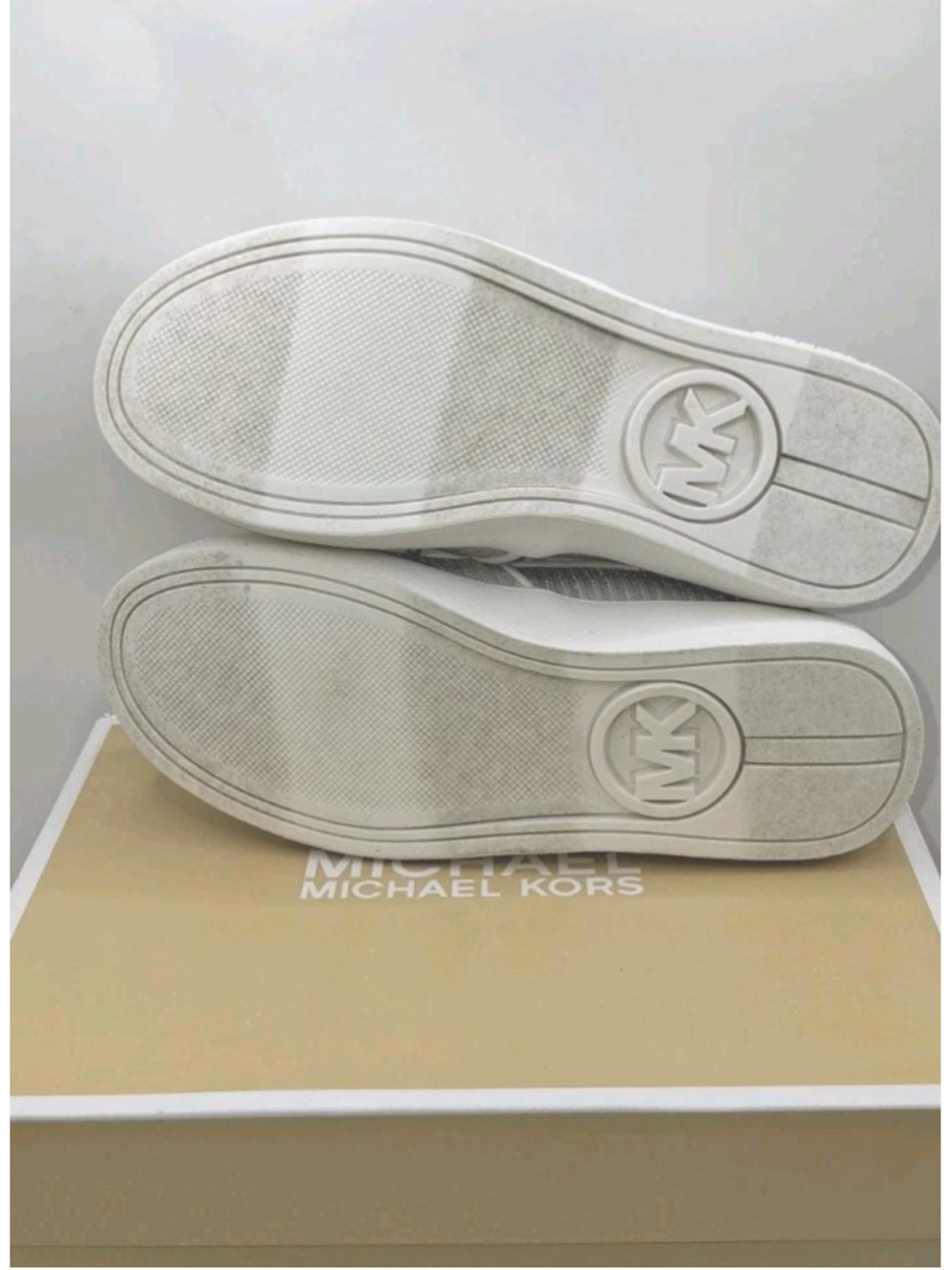Michael KORS girls Jem Rachel2 Shoes Size Kids 13 Color White And Silver - Picture 5 of 6